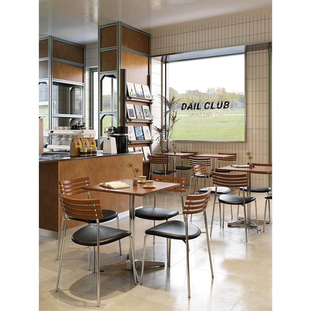 网红奶茶店咖啡厅摊位沙发古色古香餐厅韩式西餐厅商务餐桌椅组合