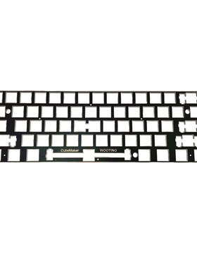 Wooting 60HE定位板pc  pom  fr4  黑色沉金定位板送螺丝柱