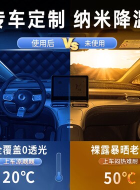 适用于SMARTi精灵一号遮阳挡防晒隔热前挡玻璃罩板伞车内装饰配件