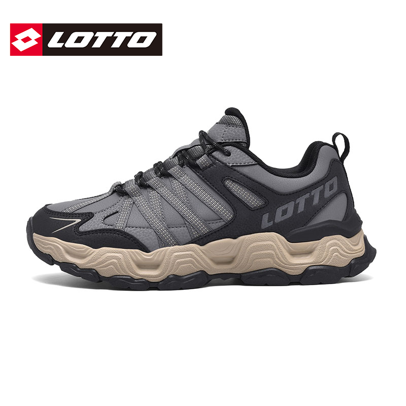 Lotto乐途男防水皮面户外运动鞋