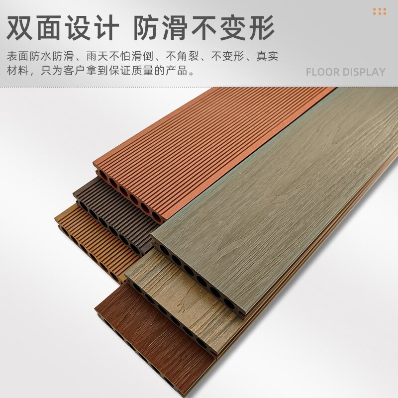塑木地板户外防腐木露台地板木塑室外阳台二代共挤庭院花园防水板
