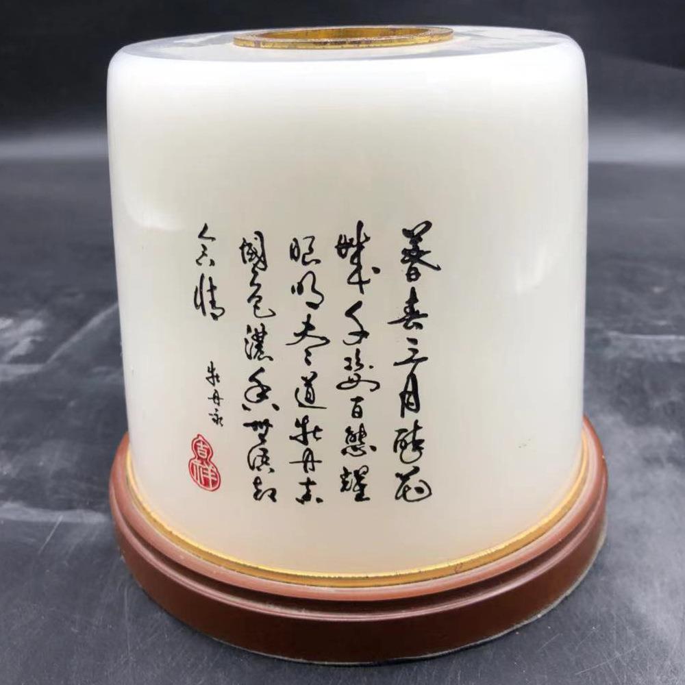 琉璃纸巾盒客厅简约茶几收纳盒纸巾卷纸筒轻奢家用创意盒摆件桌面