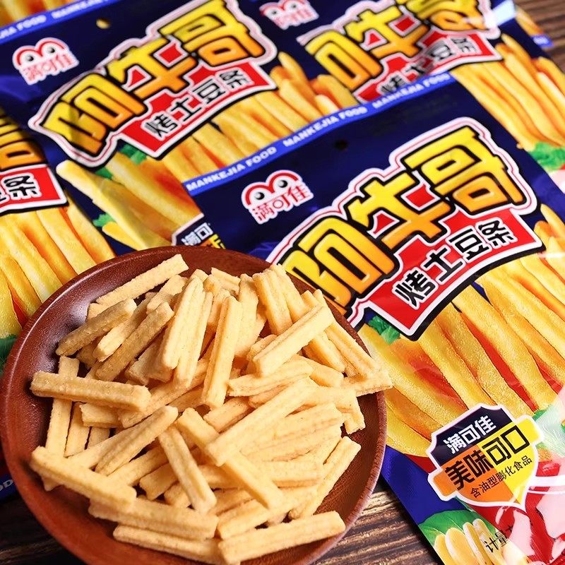 满可佳阿牛哥烤土豆条约20g/袋 沙拉薯条薯片锅巴膨化办公零食品