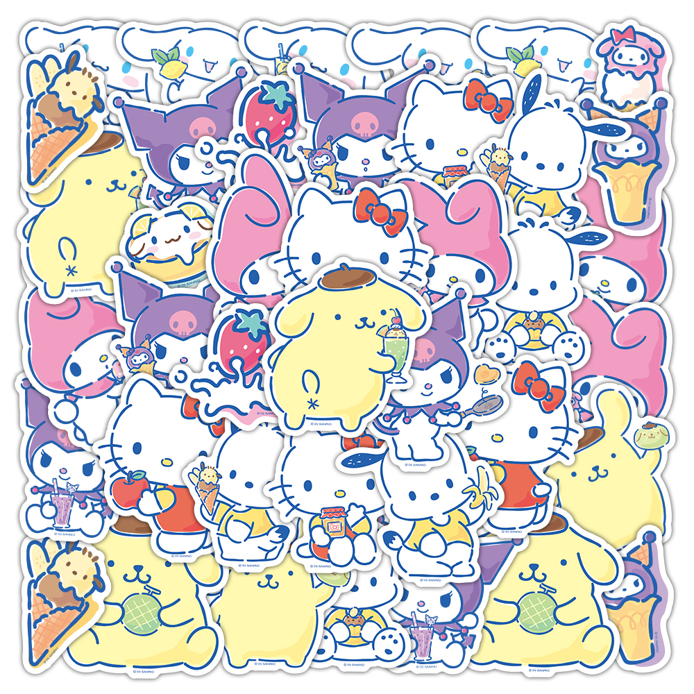 三丽鸥kitty猫草莓兔卡通贴纸