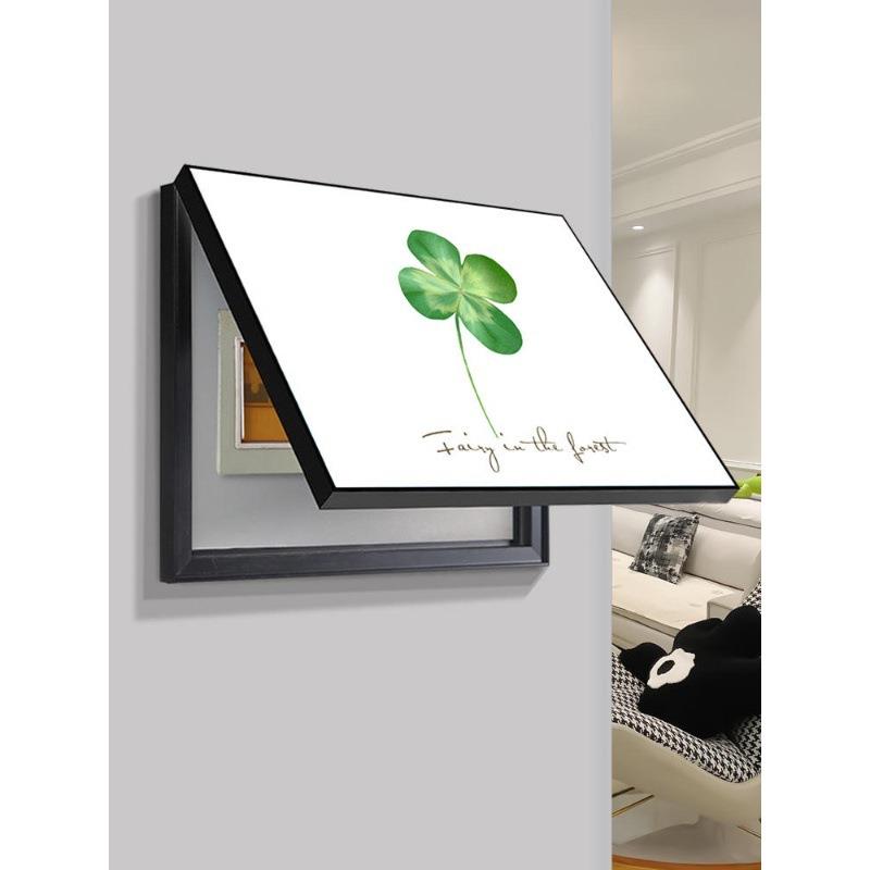 现代简约电表箱画装饰画餐厅配电箱弱电箱盖板电表网线盒遮挡挂画