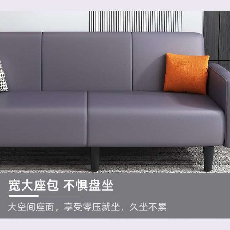 小户型科技布沙发出租房客厅公寓简约轻奢现代懒人布艺折叠沙发床图片