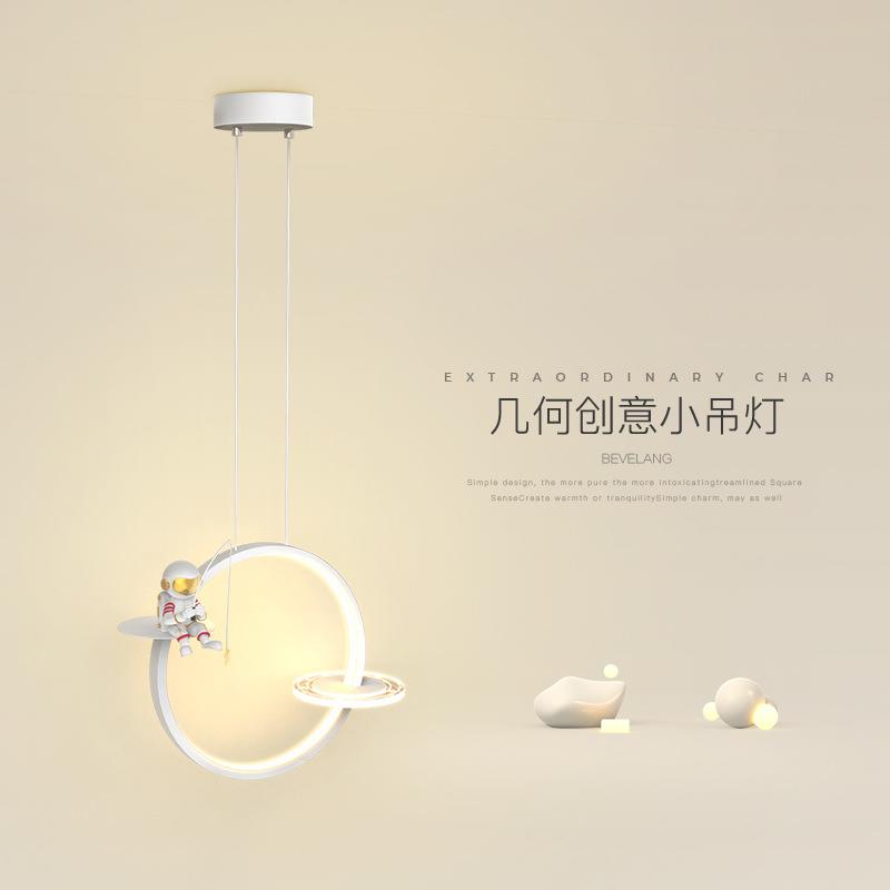 极简床头吊线小吊灯单个现代简约风长线卧室主卧床头柜掉线LED灯