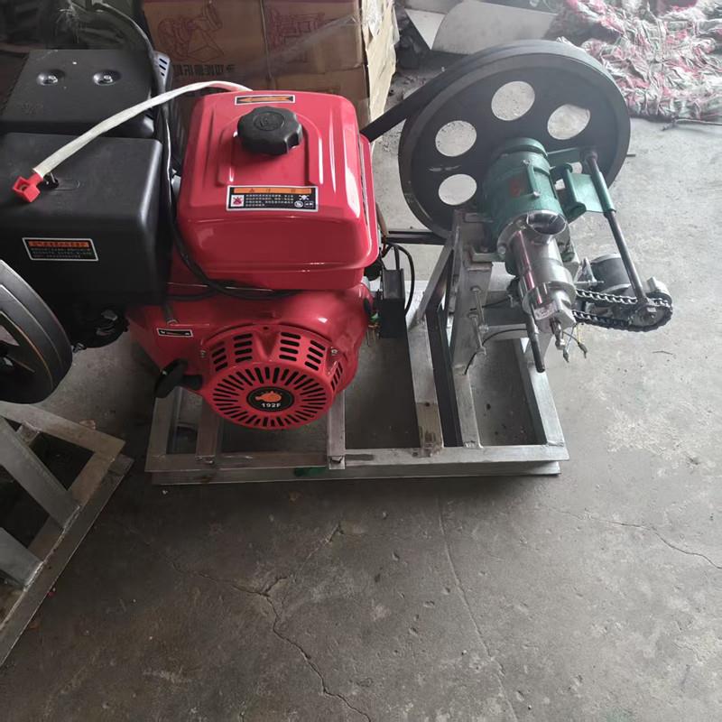 新款五谷杂粮膨化机空心棒玉米大米江米条汽油摆摊商用爆米花机