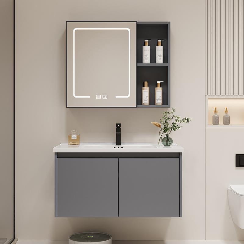 工程款蜂窝铝合金浴室柜陶瓷一体盆组合民宿酒店洗手台洗脸洗漱盆