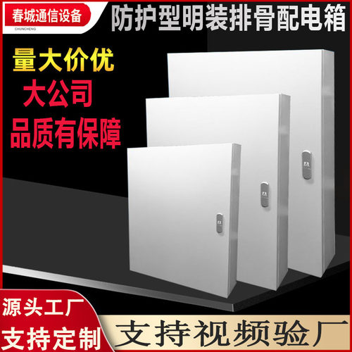 明装排骨配电箱企业公司专用开关电箱内外门防护控制箱出口基业箱