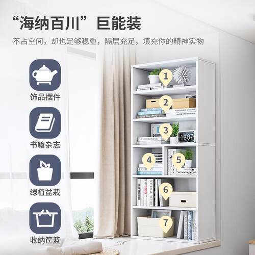 飘窗收窗纳柜架女生家用窗台储物柜台阳台上SEI放的小书一书柜书