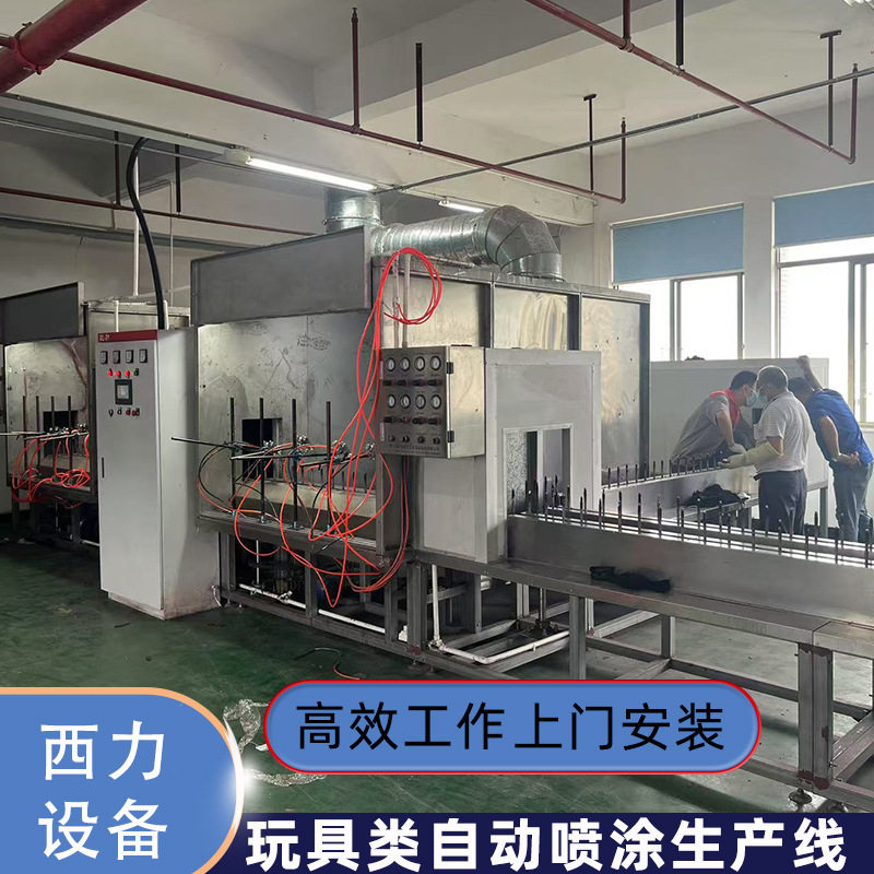 西力玩具喷漆生产线现场上门测量售后全自动喷涂流水线包安装厂家