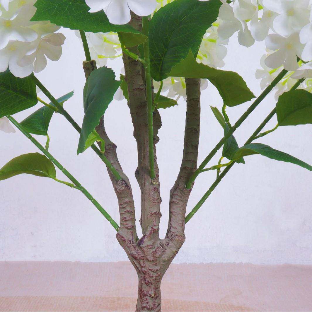 仿真绣假花树木绿植家居地造景2500110软花装客厅落摆件雪球话球