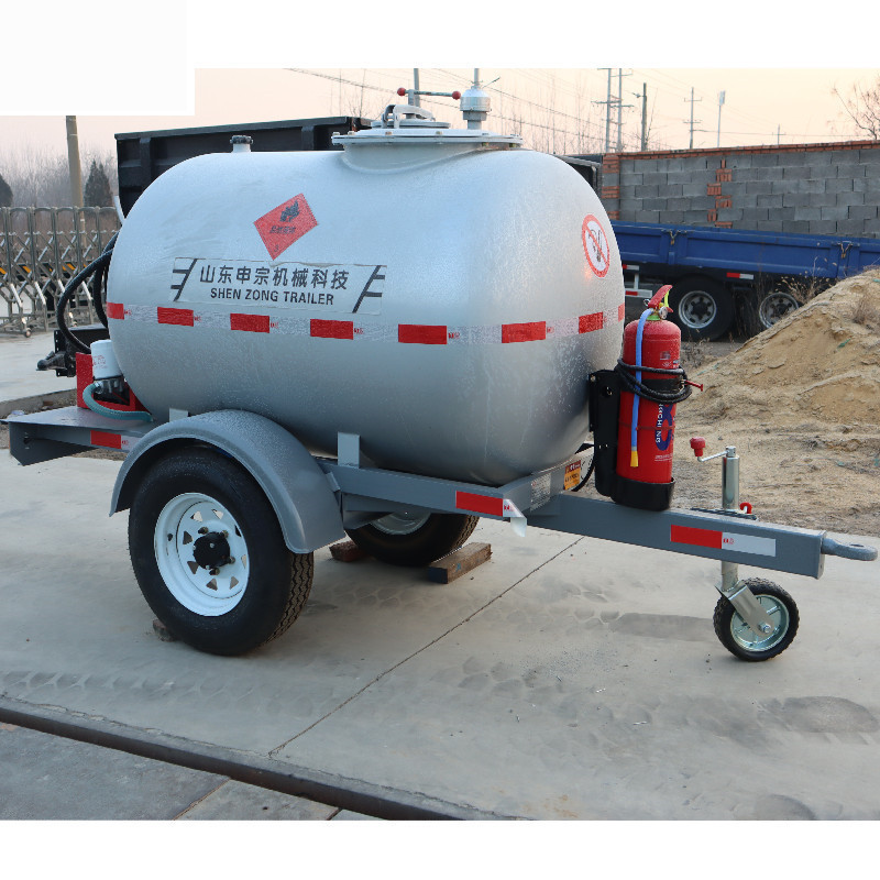 1吨油罐拖车 小型移动罐拖车 园林洒水拖车 罐拖车