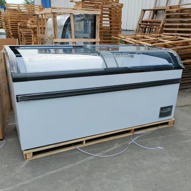 卧式冻冰柜展示柜弧形大容卧式冰MGO柜生鲜水速量冷饺柜冰糕柜