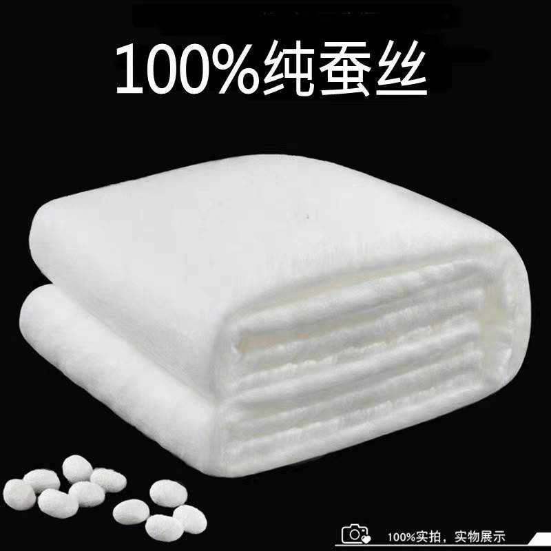 手工蚕丝被蚕丝夏被春秋被蚕丝冬被被芯子母被夏凉被纯棉面料