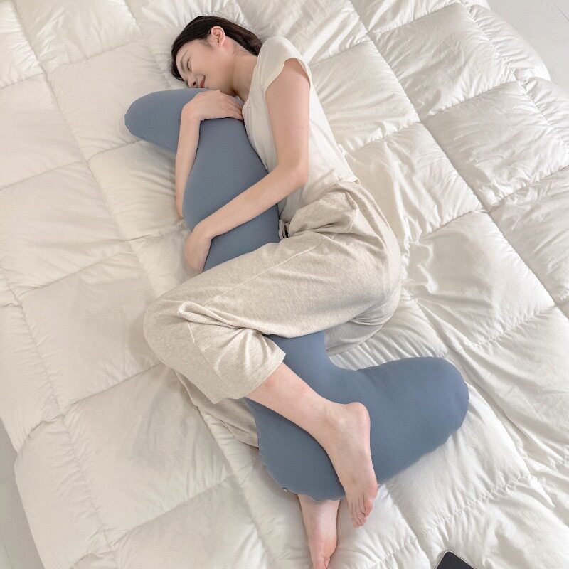 纯棉抱抱枕夹腿枕孕妇枕枕头侧睡枕床头靠背靠垫靠枕枕海马枕抱枕