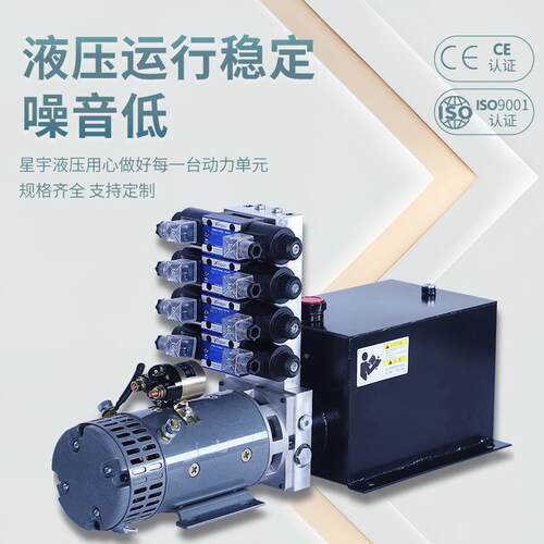 v2液向压动力单元总成4v-380微型双液压泵EAR站电动升降平台油缸