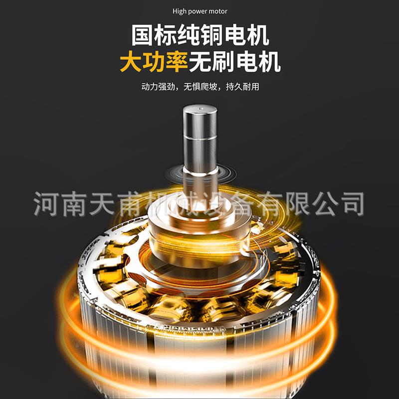 储电动平板工地仓无品牌/车拉货搬平家可倒骑双向四轮工程板载重