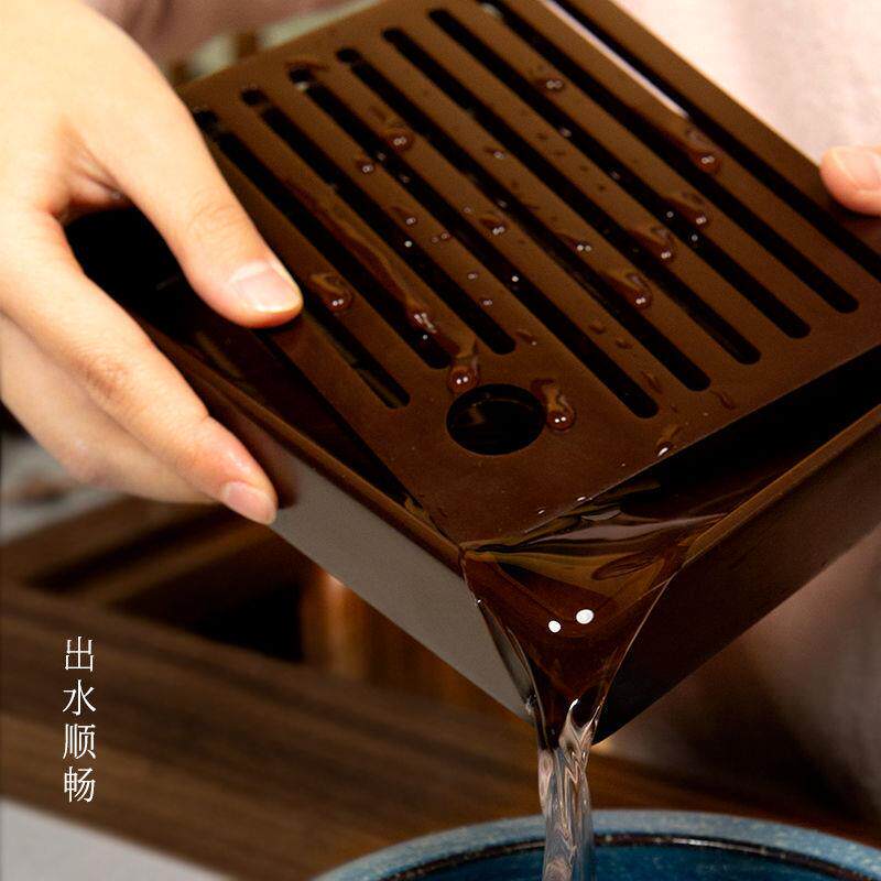 电壶承木泡两用滤水壶易承干XX833397紫砂壶垫单人小茶盘简中式茶