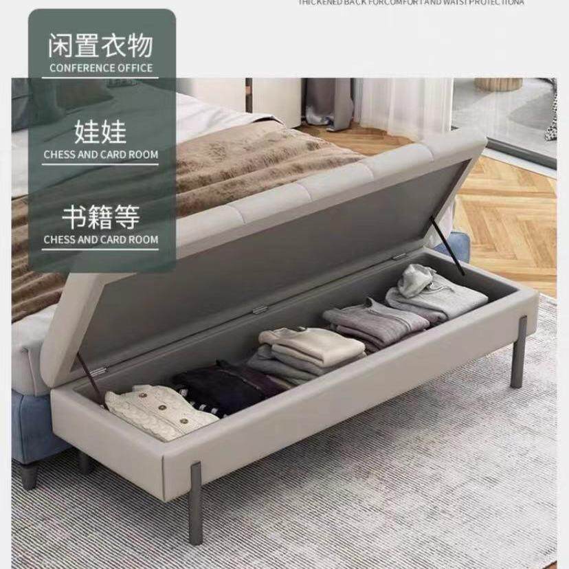 现代轻奢感床尾凳室主卧床位尾床床583凳榻床卧榻凳床前凳沙发长