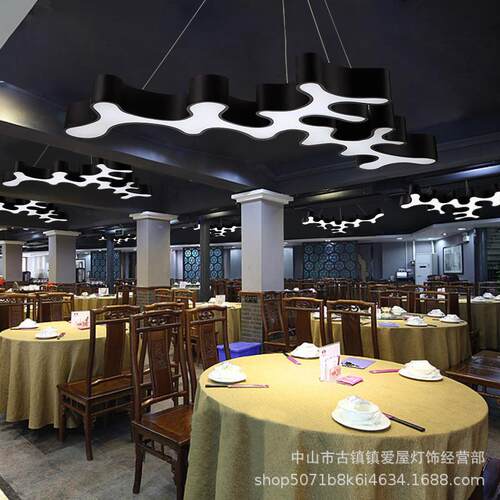 LED艺术吊灯创意店铺大堂前台个性时尚健身房网咖造型工业风灯具