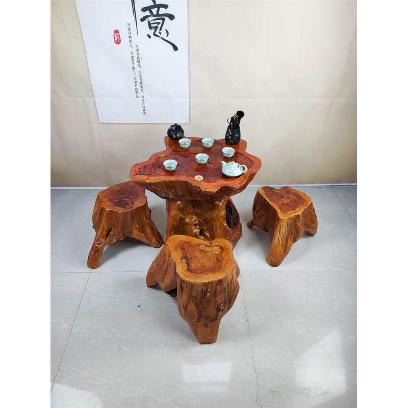 eMKMbe根雕茶客台树根树海实木茶几原木家用厅茶桌子木雕桩小型阳