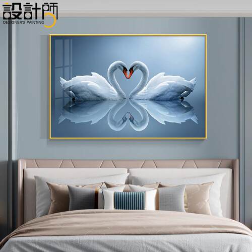 NC0卧室装饰画主卧床头画房间墙画酒店宾馆客房壁画客厅现代简约