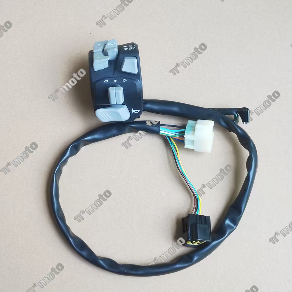 力帆派方引力.150T-8C原装左右手把开关.把座开关注:高配蓝色光带