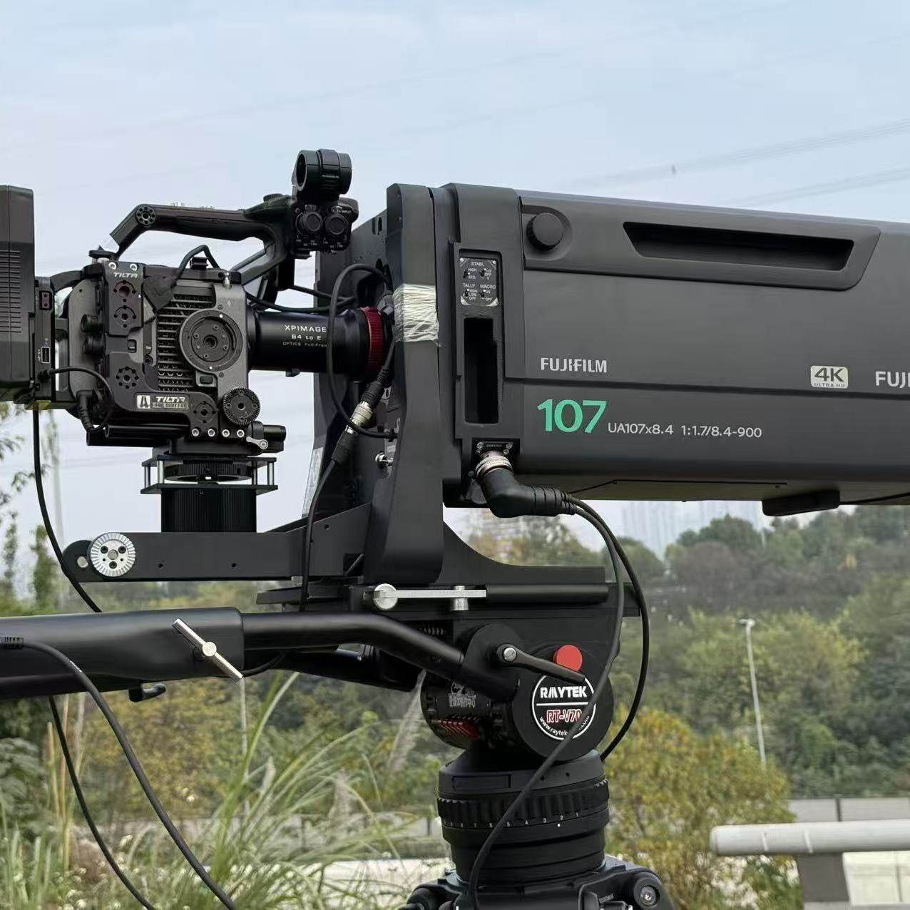 富士107镜头转索尼FX64K转接环