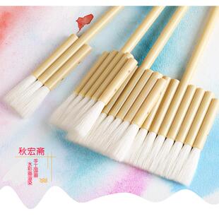 秋宏斋羊毛排笔连笔水彩国画铺底羊毛刷手工毛笔水彩画国画笔