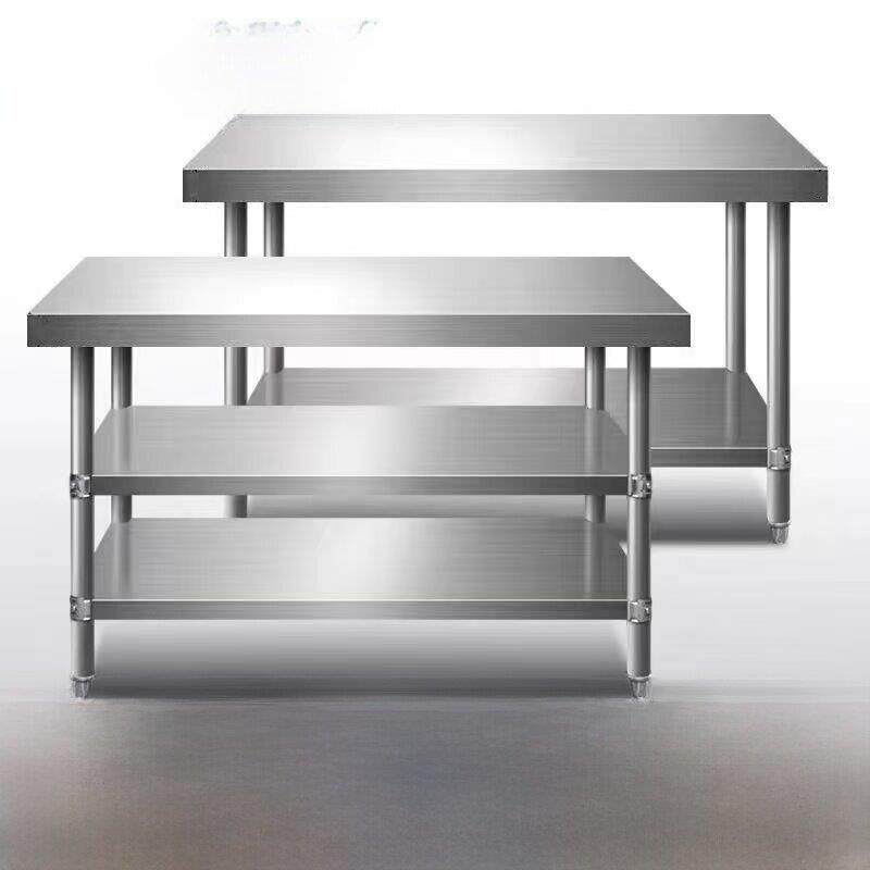 304不锈钢操作台工作台厨房专用蔬菜切菜台商业装菜台餐厅菜板灶