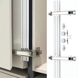 巴士门铰链移门柜门门板平移门五金衣橱折叠阻尼缓冲合页五金配件