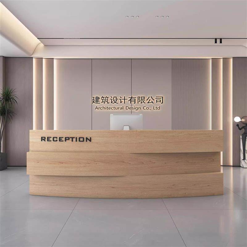 工业风前台桌吧台饭厅服装店柜台培训机构接待台美容院收银柜台定