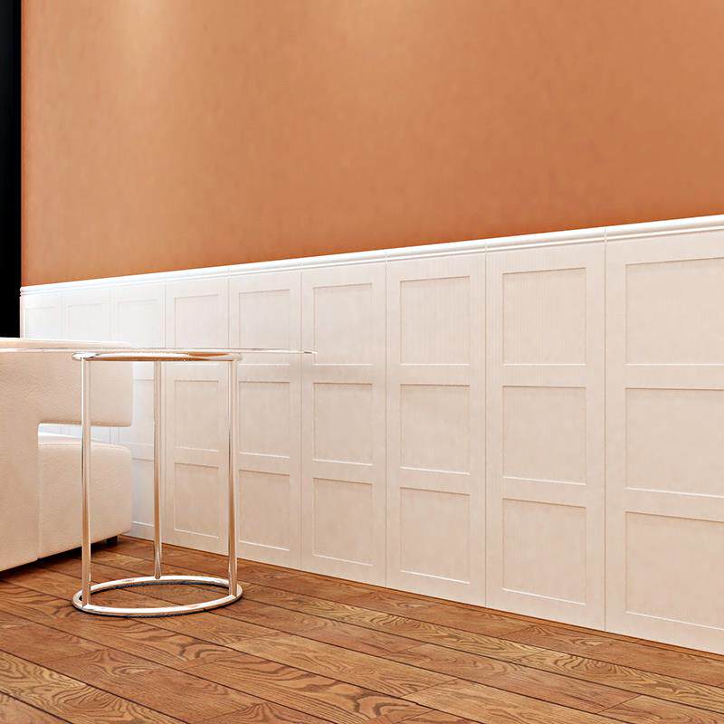 自粘欧式墙裙护墙板3d立体泡沫墙贴纸背景墙面装饰墙纸半墙围壁纸