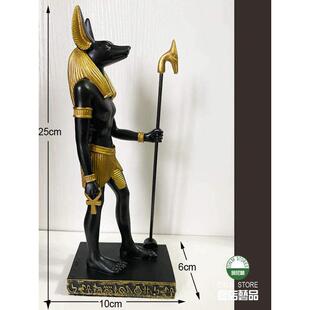 包邮新款树脂埃及太阳神拉神阿努比斯狗神像摆件荷鲁斯鸟头神旅游