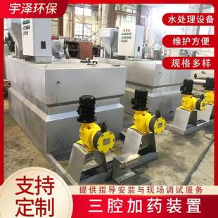 全自动一体化加药装置干粉投加装置三腔加药装置PE桶投加设备