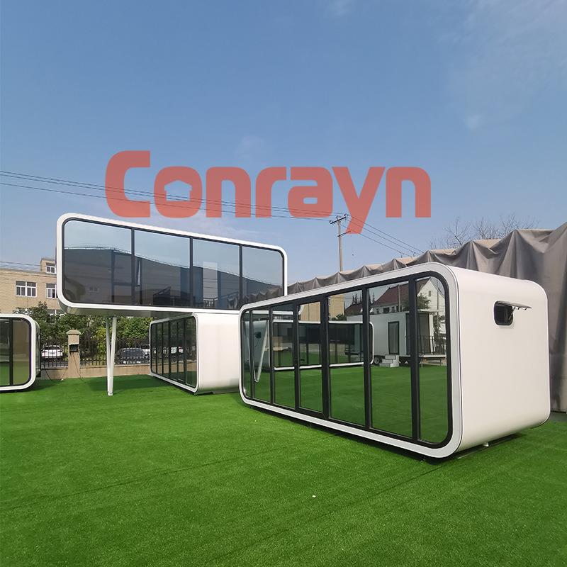 厂家销售移动苹果舱钢结构民宿户外集装箱办公室装配式钢结构别墅