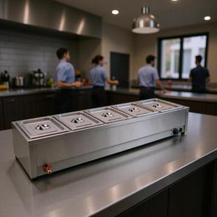 丰越长形电热六盘汤池/保温盒/自助餐/快餐店支持其它插头201