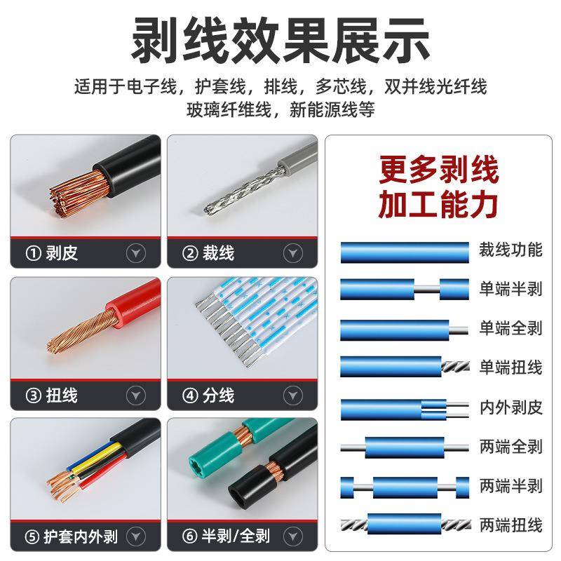 G-60C剥线255机1—平方6剥6线裁线半剥全S剥多段剥全自动电脑剥线