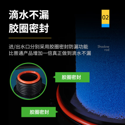 酷鱼小型鱼缸无动力过滤桶水草缸前外置过滤器水族箱缸外净化器