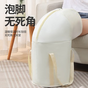 旅行熏蒸高深洗脚盆养生浸脚袋加厚 泡脚桶家用过小腿可折叠便携式