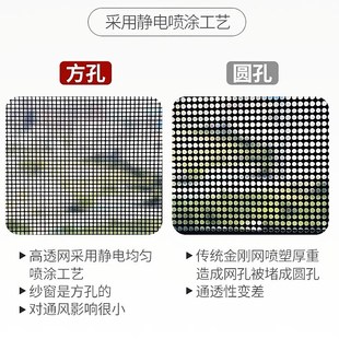 不锈钢金刚网家用纱网高清高透纱窗纱门网防蚊防鼠隐形免打孔纱网