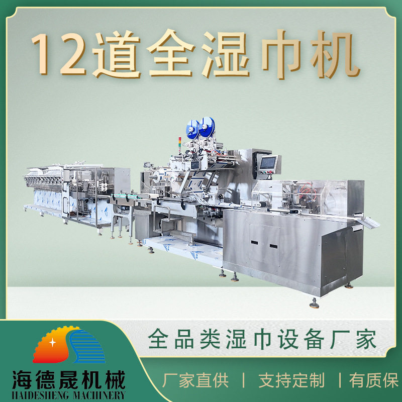 12道湿巾机换品快60抽湿巾机稳定高效湿巾机工厂海德晟机械