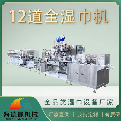 12道湿巾机换品快60抽湿巾机稳定高效湿巾机工厂海德晟机械