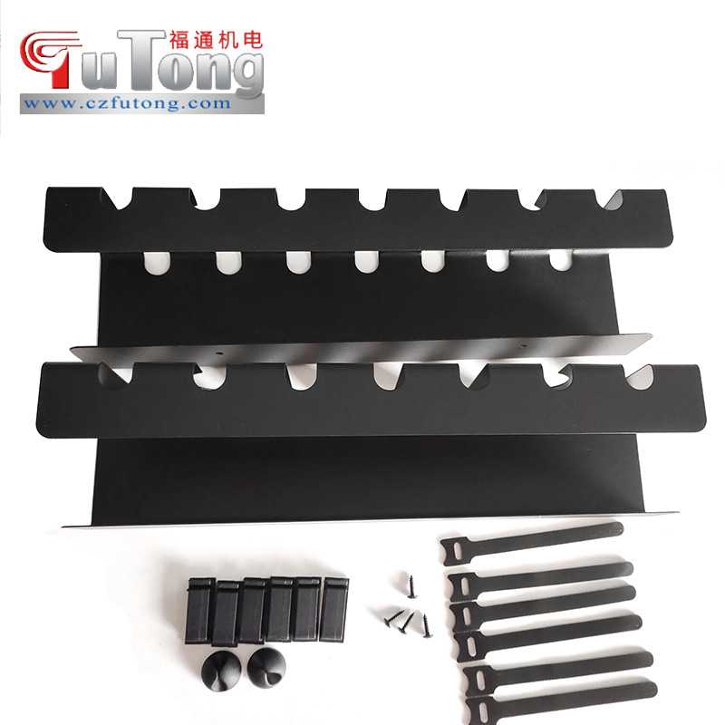 免打孔桌下理线器电线置物架 排插架 可调节卡扣电缆收纳架