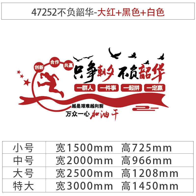 现货速发企业文化办公室墙面装饰背景公司会议团队激励志标语贴纸,家居饰品,文化墙贴,淘宝优惠券,粉丝福利购,淘宝优惠卷