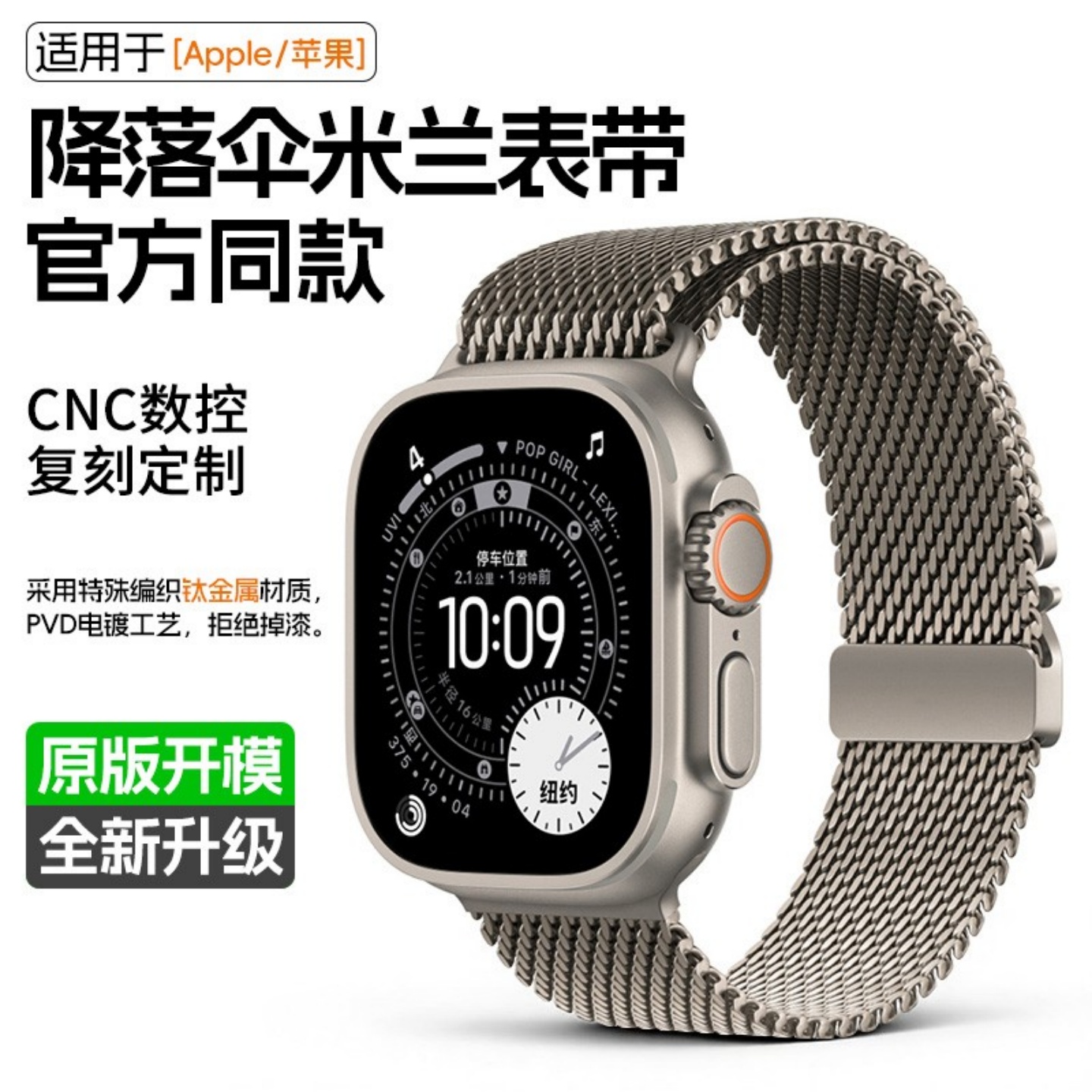 ERFG适用苹果米兰尼斯钛金属表带