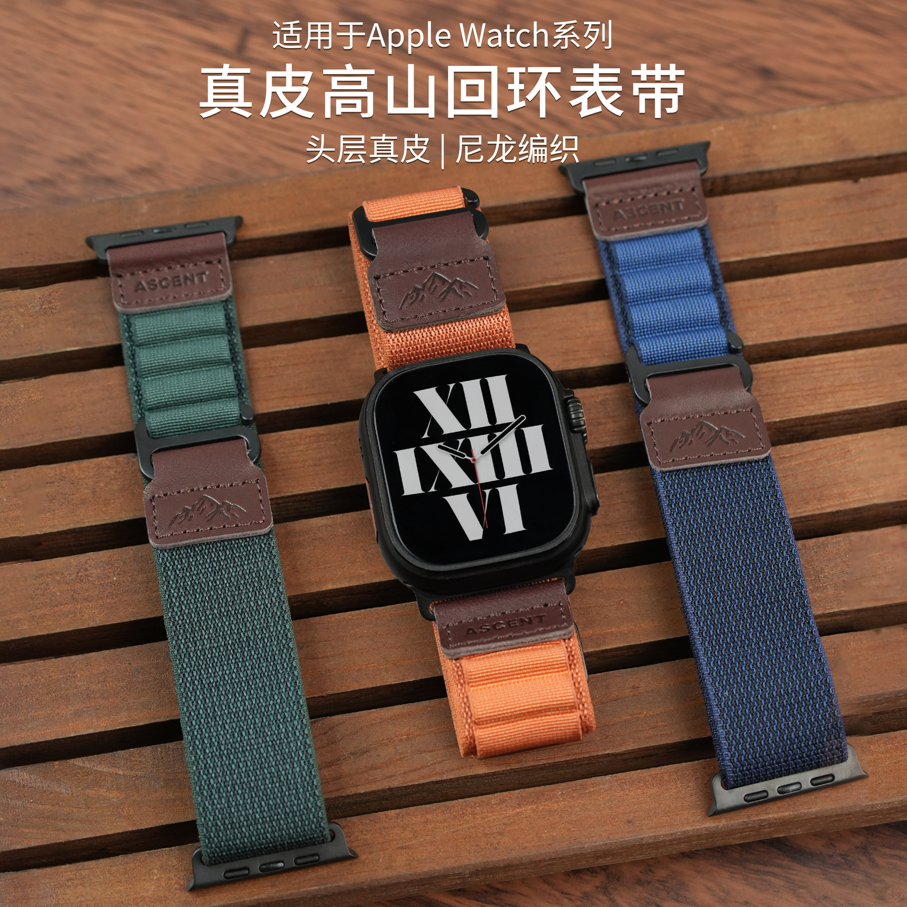 ERFG真皮高山回环iwatch系列表带图片