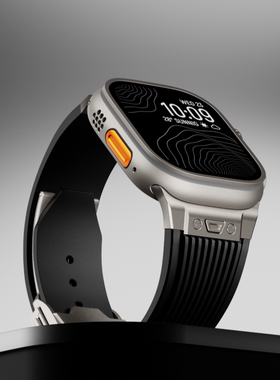 ERFG原创大爆炸AppleWatch Ultra3表带适用S11苹果S10手表iwatch男运动9硅胶iphone高级感创意金属49/46/45mm